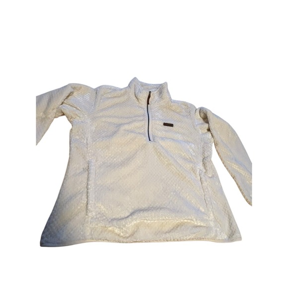 Columbia Jacket Womens 2x Ivory Cream Fire Side II Sherpa Fleece‎ Full Zip Cozy - Picture 1 of 8